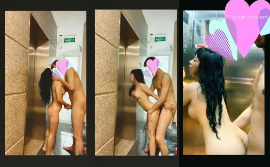 Đứng chờ thang máy rồi vào thang máy doggy 2 Đứng chờ thang máy rồi vào thang máy doggy 2